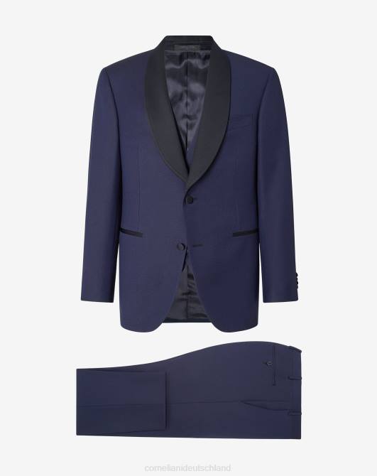 S120-Smoking aus Wollzobel Corneliani Männer 8RL023 Blau Kleidung