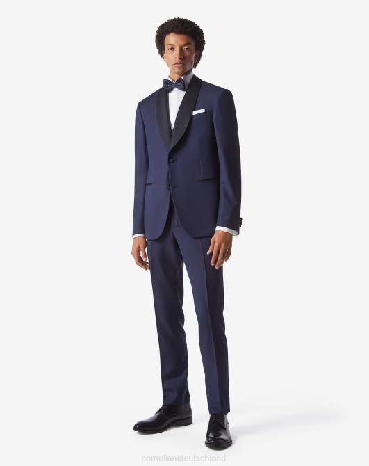S120-Smoking aus Wollzobel Corneliani Männer 8RL023 Blau Kleidung