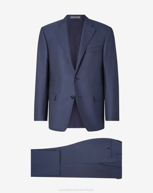 S160s-Anzug aus Wolltwill Corneliani Männer 8RL014 Blau Kleidung