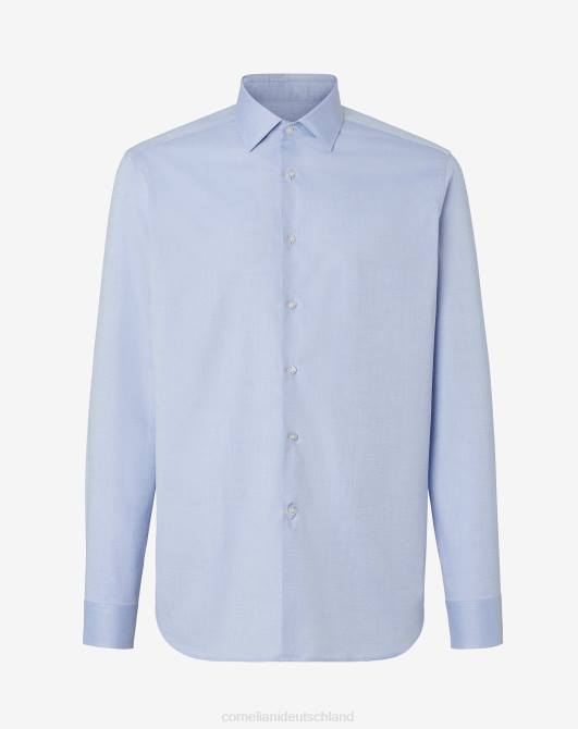 Hemd aus Baumwollpopeline Corneliani Männer 8RL0190 hellblau Kleidung