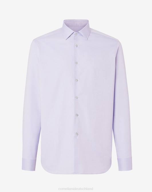 Hemd aus Baumwollpopeline Corneliani Männer 8RL0220 lila Kleidung