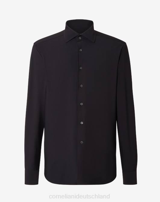 Reise-Techshirt Corneliani Männer 8RL0231 Schwarz Kleidung