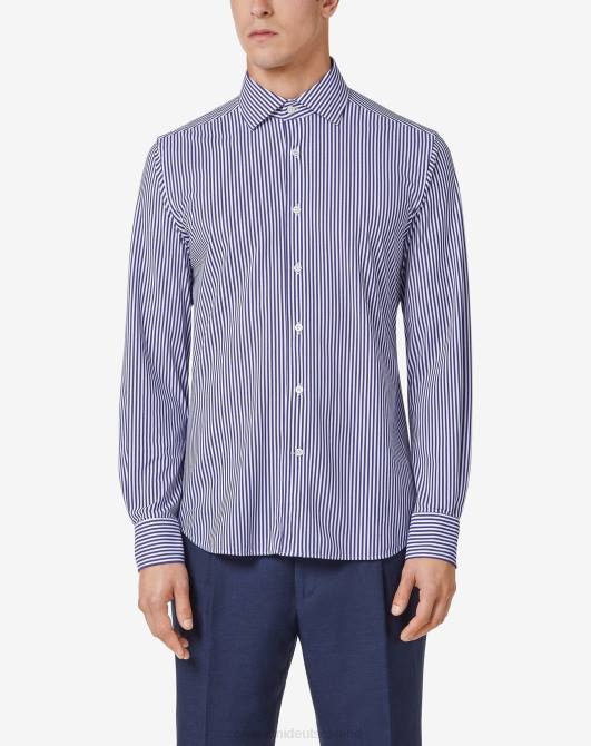 Traveltech-Shirt Corneliani Männer 8RL0219 Dunkelblau Kleidung