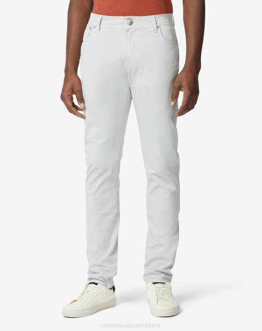 5-Pocket-Hose aus Stretch-Baumwolle Corneliani Männer 8RL0345 Weiß Kleidung