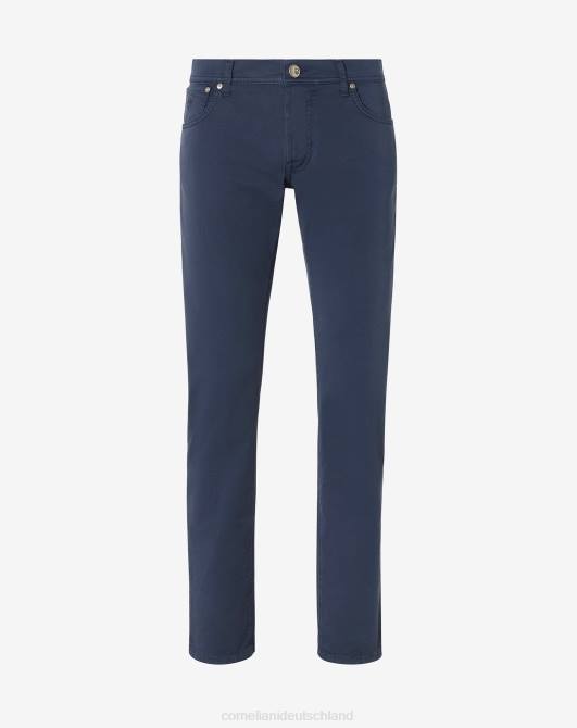 5-Pocket-Hose aus Stretch-Baumwolle Corneliani Männer 8RL0347 Navy blau Kleidung