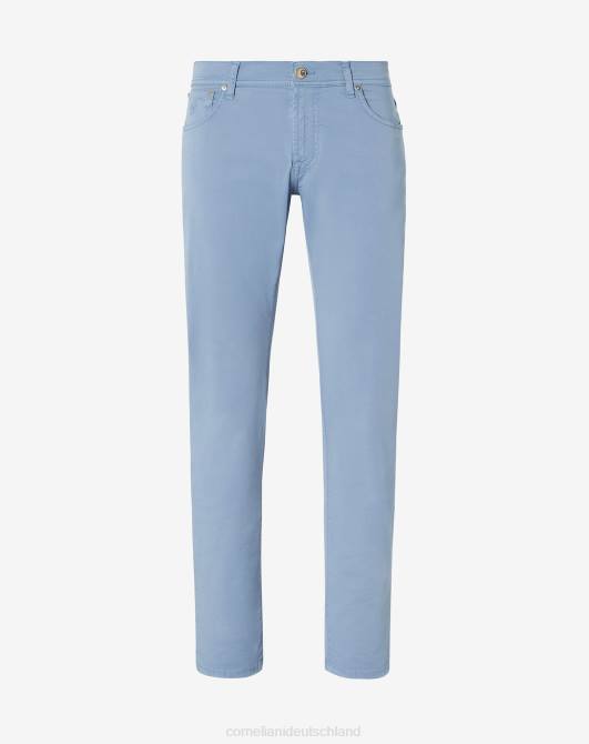 5-Pocket-Hose aus Stretch-Baumwolle Corneliani Männer 8RL0350 Blau Kleidung