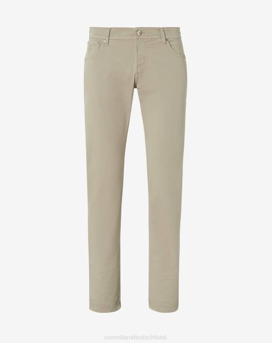 5-Pocket-Hose aus Stretch-Baumwolle Corneliani Männer 8RL0353 Beige Kleidung