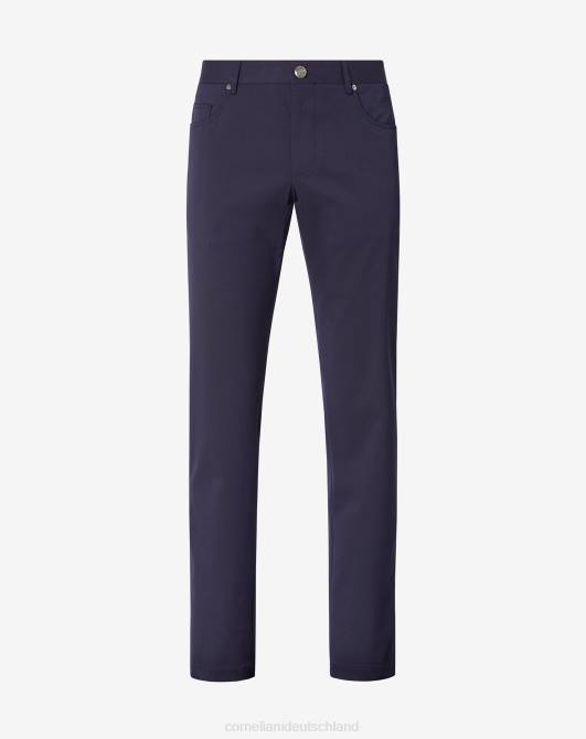 5-Pocket-Hose aus Techwool-Stoff Corneliani Männer 8RL0344 Navy blau Kleidung