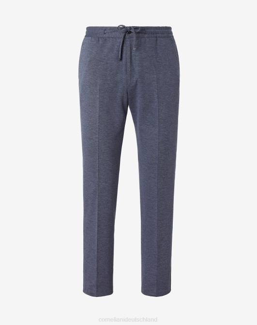 Hose aus Baumwolljersey Corneliani Männer 8RL0316 Blau Kleidung