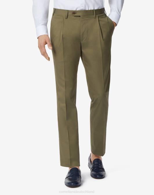Hose aus Stretch-Baumwolle Corneliani Männer 8RL0310 Grün Kleidung