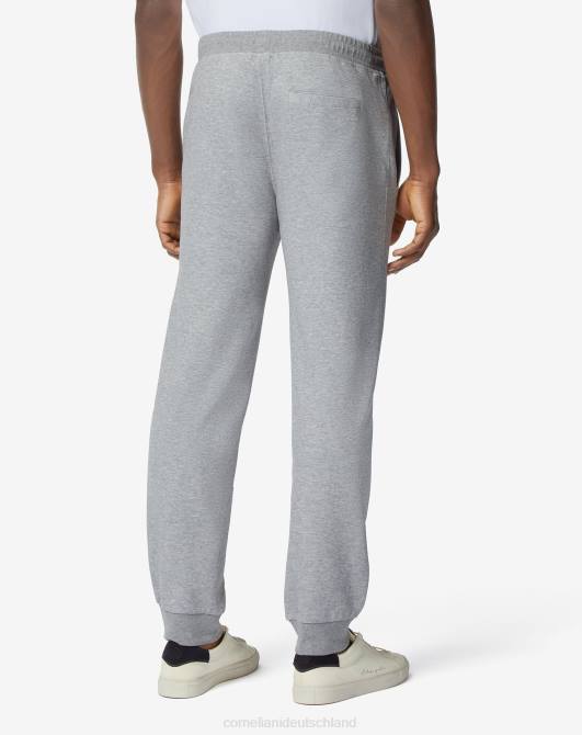Jogginghose aus Baumwolle mit Kordelzug Corneliani Männer 8RL0363 Anthrazit Kleidung