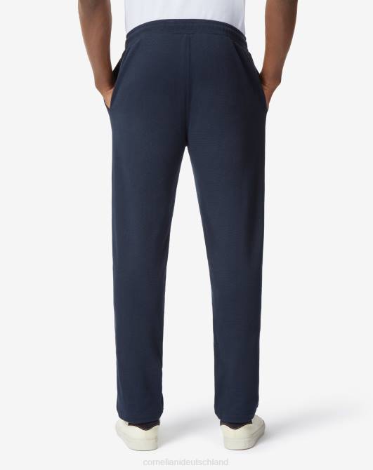 Jogginghose aus Baumwolle mit Kordelzug Corneliani Männer 8RL0366 Navy blau Kleidung