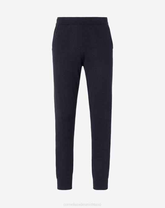 Jogginghose aus Baumwolle und Kaschmir Corneliani Männer 8RL0364 Navy blau Kleidung
