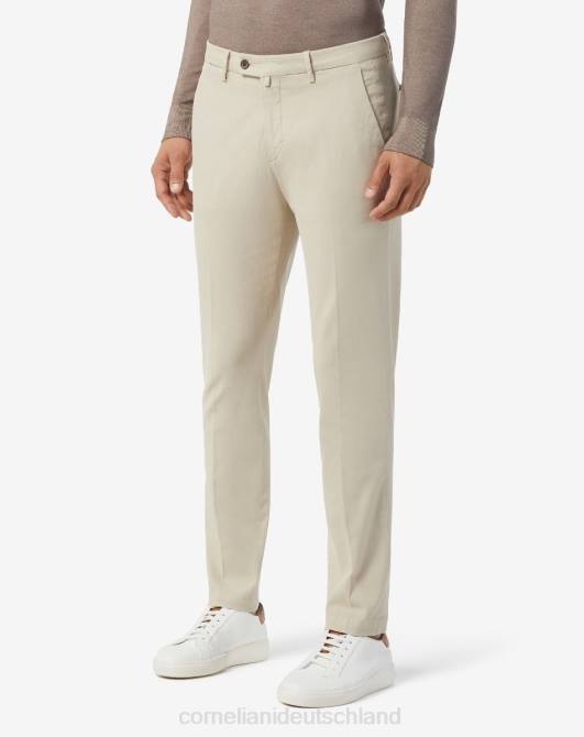 Kreis-Chinohose aus Baumwolle Corneliani Männer 8RL0313 Beige Kleidung