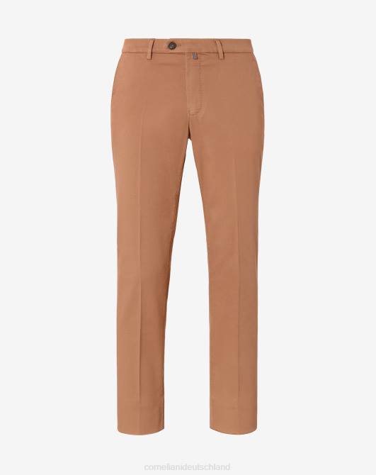 Kreisförmige Chinohose aus Stretch-Baumwolle Corneliani Männer 8RL0317 Beige Kleidung