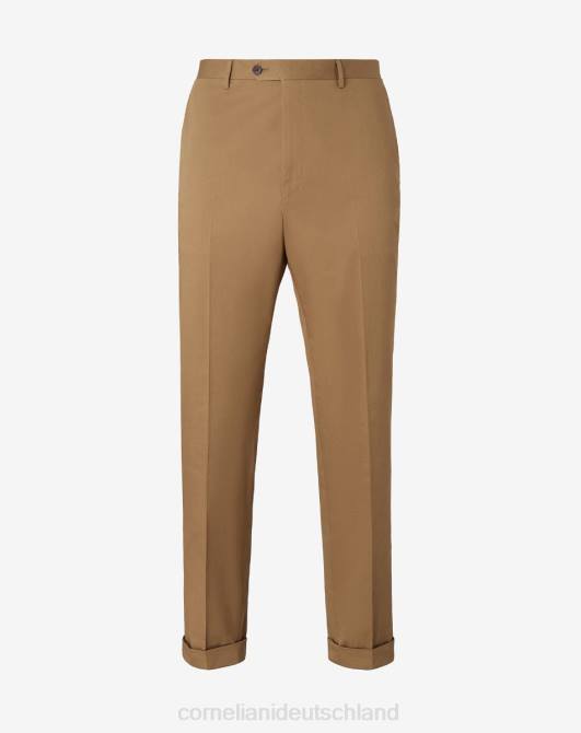 Kreishose aus Bio-Stretch-Baumwolle Corneliani Männer 8RL0321 Beige Kleidung