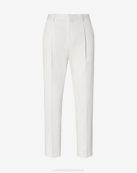 Optisch weiße Hose aus Bio-Baumwolle Corneliani Männer 8RL0331 optisches Weiß Kleidung