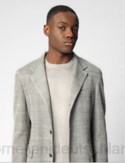 Hellgraue Jacke aus Baumwolljersey mit zwei Knöpfen Corneliani Männer 8RL064 hellgrau Kleidung