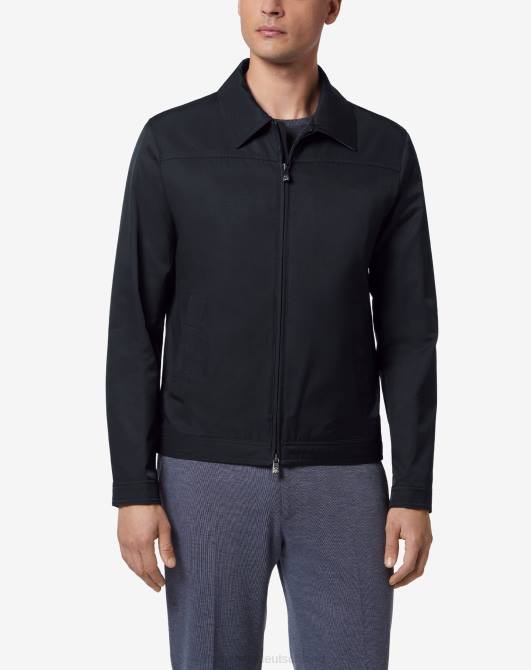 Jacke aus Baumwollmischung Corneliani Männer 8RL084 Blau Kleidung