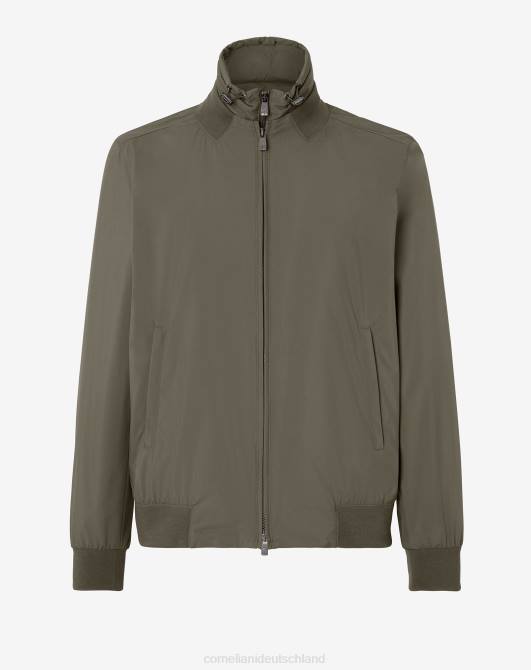 Technisch wattierte Bomberjacke Corneliani Männer 8RL0101 Grün Kleidung