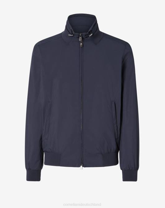 Technische wattierte Bomberjacke Corneliani Männer 8RL094 Navy blau Kleidung