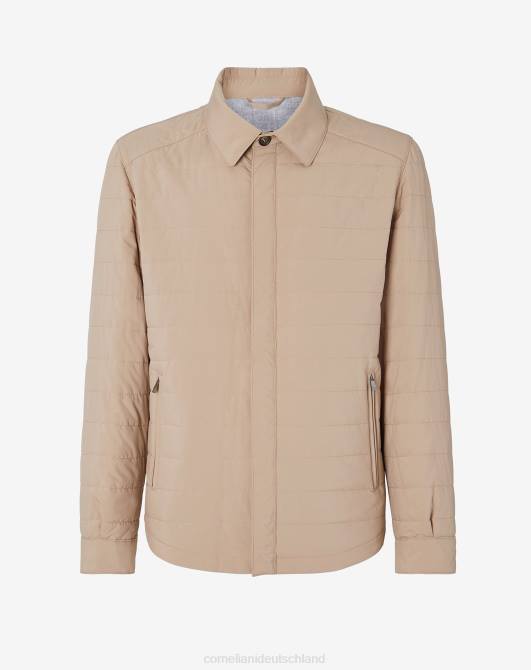 wasserabweisende, wattierte Jacke Corneliani Männer 8RL080 Beige Kleidung
