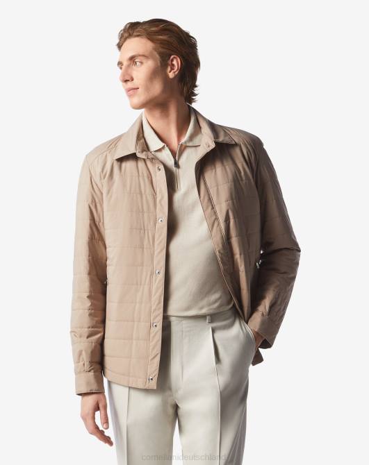 wasserabweisende, wattierte Jacke Corneliani Männer 8RL080 Beige Kleidung