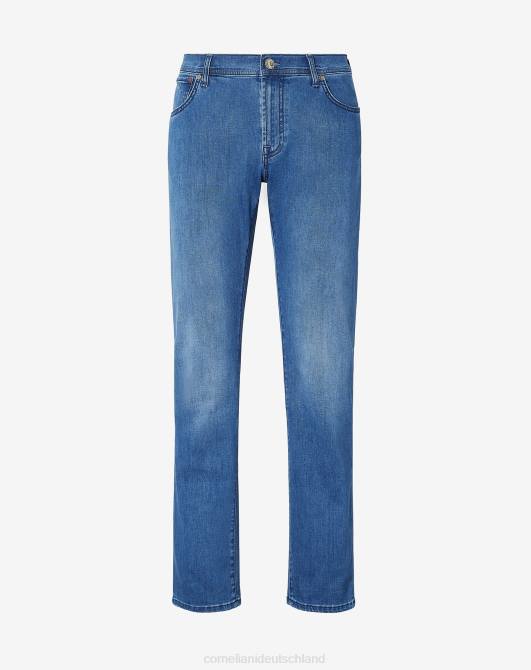 5-Pocket-Jeans aus Stretch-Denim Corneliani Männer 8RL0346 Blau Kleidung