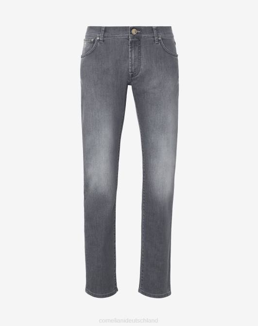 5-Pocket-Jeans aus Stretch-Denim Corneliani Männer 8RL0349 dunkelgrau Kleidung