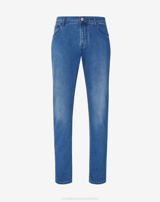 5-Pocket-Jeans aus Stretch-Denim Corneliani Männer 8RL0357 Blau Kleidung