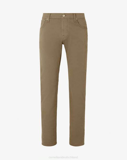 5-Pocket-Jeans aus Stretch-Gabardine Corneliani Männer 8RL0371 khaki Kleidung