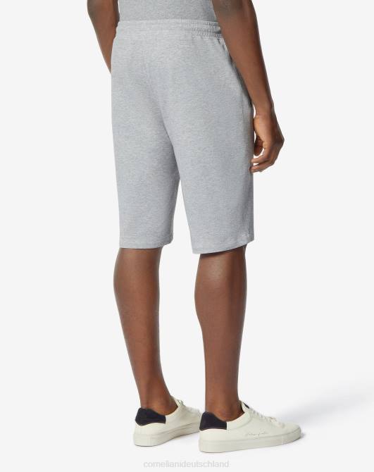 Baumwollshorts mit Kordelzug Corneliani Männer 8RL0369 Anthrazit Kleidung