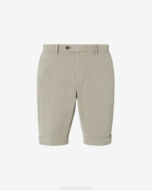 Shorts aus Stretch-Baumwolle Corneliani Männer 8RL0340 Grün Kleidung