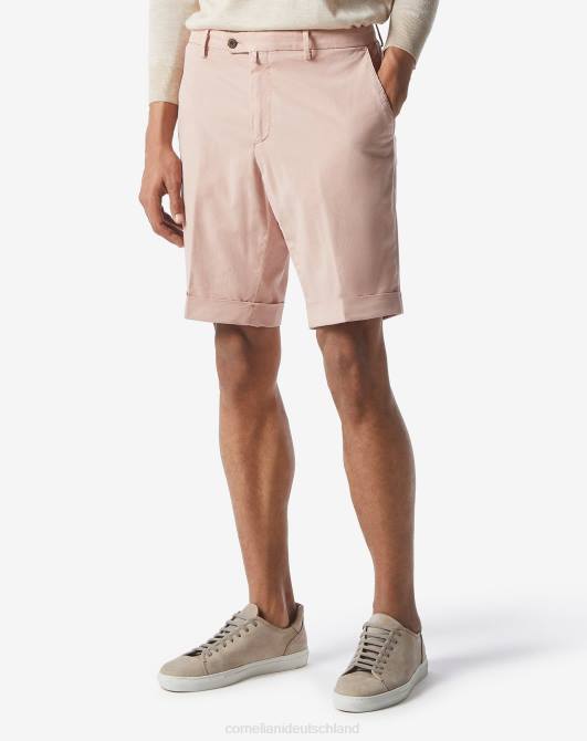 Shorts aus Stretch-Baumwolle Corneliani Männer 8RL0342 hell orange Kleidung