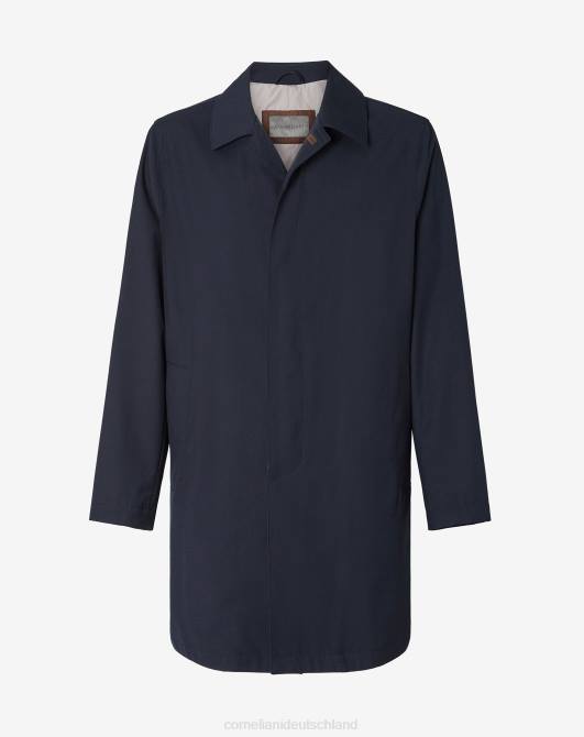 Trenchcoat aus technischem Twill Corneliani Männer 8RL088 Navy blau Kleidung