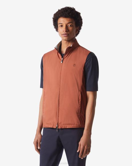 reversible wasserabweisende Weste Corneliani Männer 8RL085 orange Kleidung