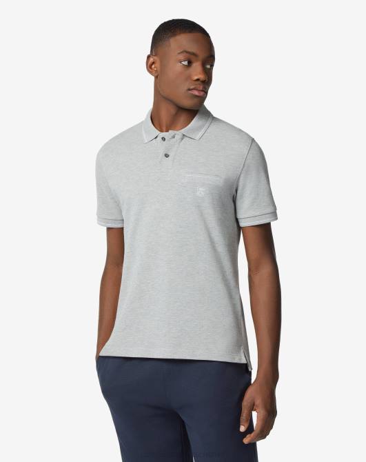 Poloshirt aus Piquet-Baumwolle Corneliani Männer 8RL0241 Anthrazit Kleidung
