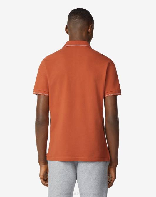 Poloshirt aus Piquet-Baumwolle Corneliani Männer 8RL0246 gebrannte Siena Kleidung