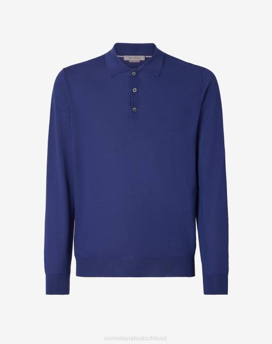 Poloshirt aus ultraleichter Baumwolle Corneliani Männer 8RL0278 hellblau Kleidung