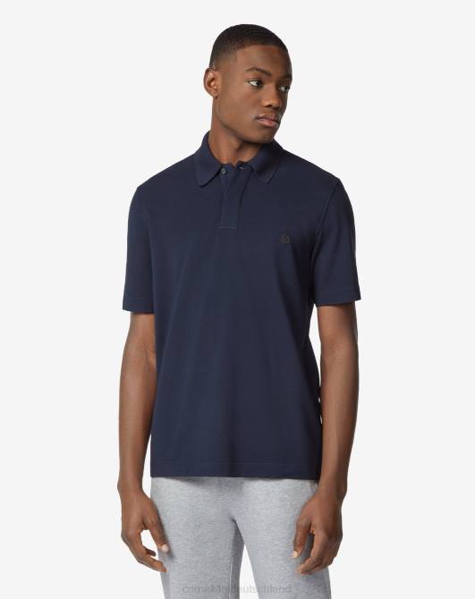 nachhaltiges Piquet-Polo aus Baumwolle Corneliani Männer 8RL0247 Navy blau Kleidung