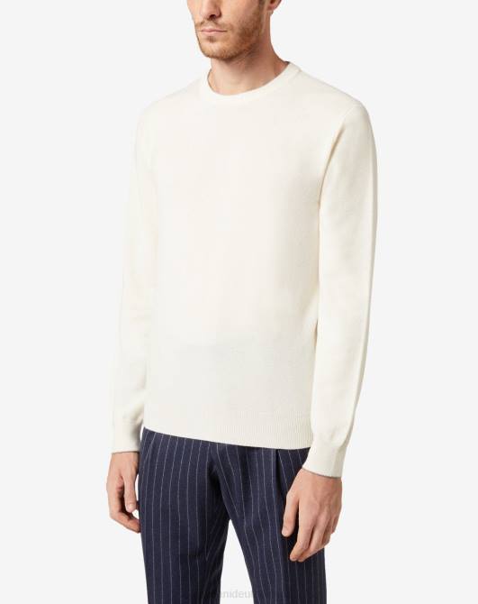 Rollkragenpullover aus Kaschmir Corneliani Männer 8RL0134 Weiß Kleidung