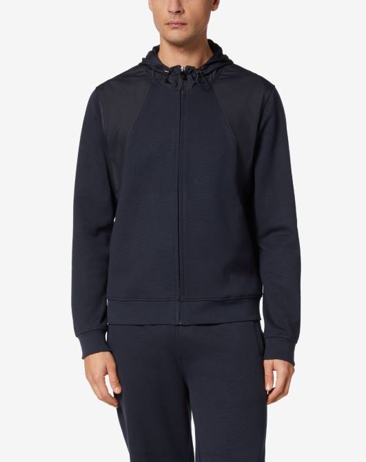 Sweatshirt aus Baumwolle im Roma-Stich Corneliani Männer 8RL0137 Blau Kleidung