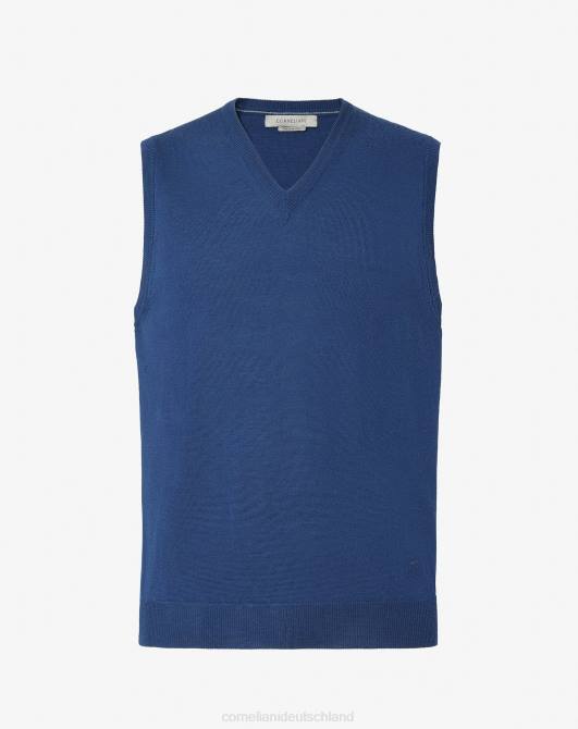Weste aus Merinowolle Corneliani Männer 8RL0162 Königsblau Kleidung