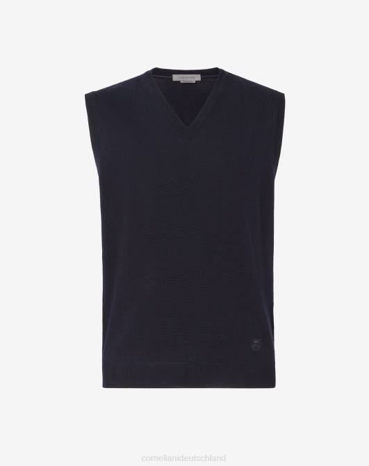 Weste aus Merinowolle Corneliani Männer 8RL0171 Blau Kleidung