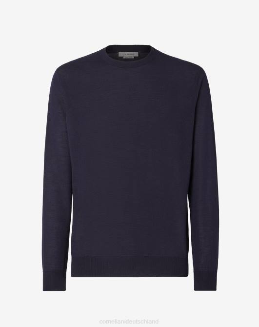 ultraleichte Baumwolle und Seide Corneliani Männer 8RL0133 Navy blau Kleidung