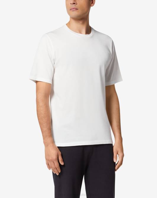 Kreis-Kurzarmpullover Corneliani Männer 8RL0294 Weiß Kleidung