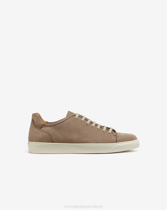 Sneaker aus Nubukleder Corneliani Männer 8RL0401 nackt Schuhe