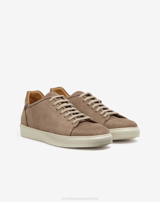Sneaker aus Nubukleder Corneliani Männer 8RL0401 nackt Schuhe