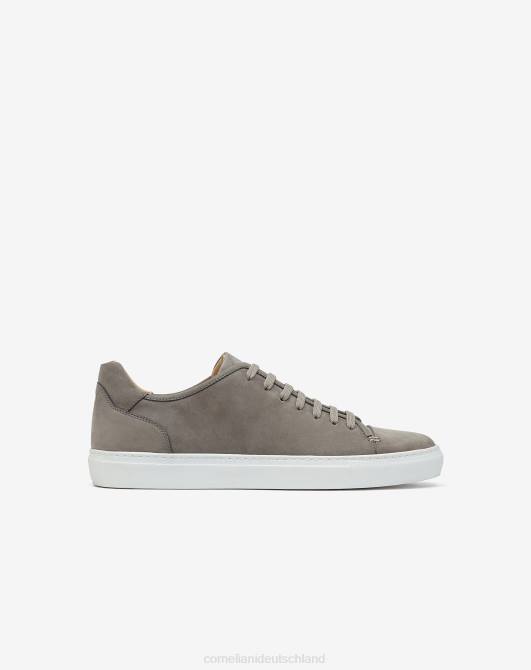 hellgraue Nubuk-Sneaker Corneliani Männer 8RL0404 hellgrau Schuhe