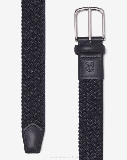 geflochtener Ledergürtel Corneliani Männer 8RL0377 Navy blau Zubehör